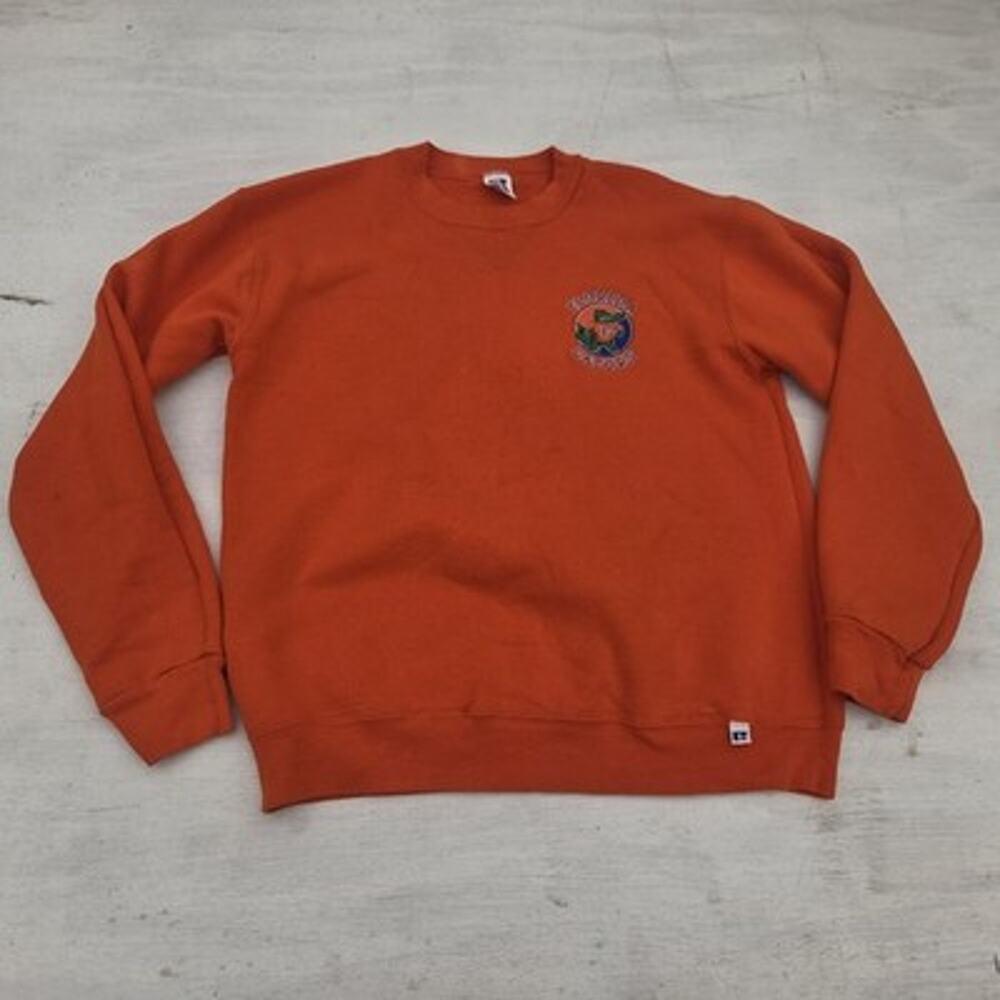 Vtg Florida Gators Crewneck Sweatshirt Adult M Front Embroidered Logo USA Made